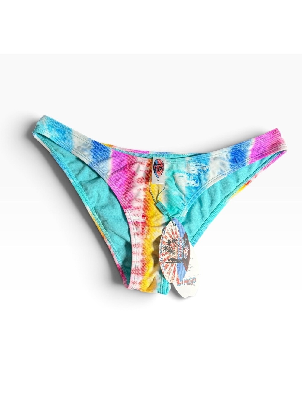 BINGO SURF high leg bikini bottom size Large NWT